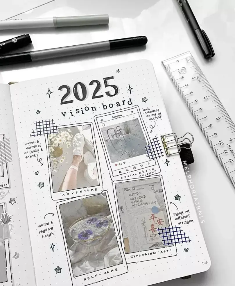 🖌️ 💎 10 Beautiful Bullet Journal First Page Ideas | romanticize your routine