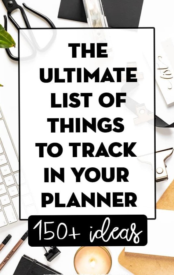 🖌️ 💎 150+ Must-Track Items for Your Planner | secret to staying productive