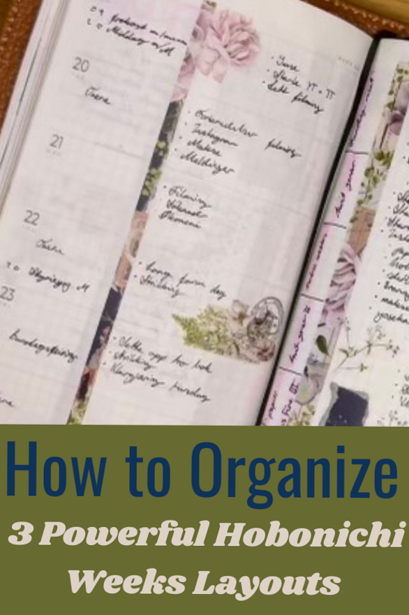 👰 🌸 3 Hobonichi Weeks Layouts to Boost Your Organization Skills | romanticize your routine