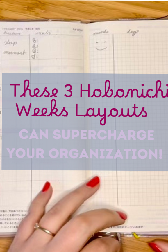 📌 📊 3 Hobonichi Weeks Layouts to Boost Your Organization! | dream life manifestation