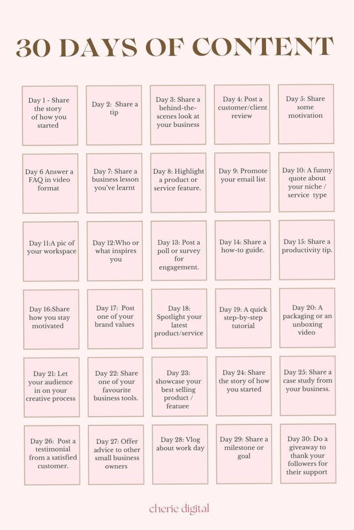 🌿 🤍 30 Days of Social Media Content Planning 2024 | Weekly Pinterest Planner | romanticize your routine