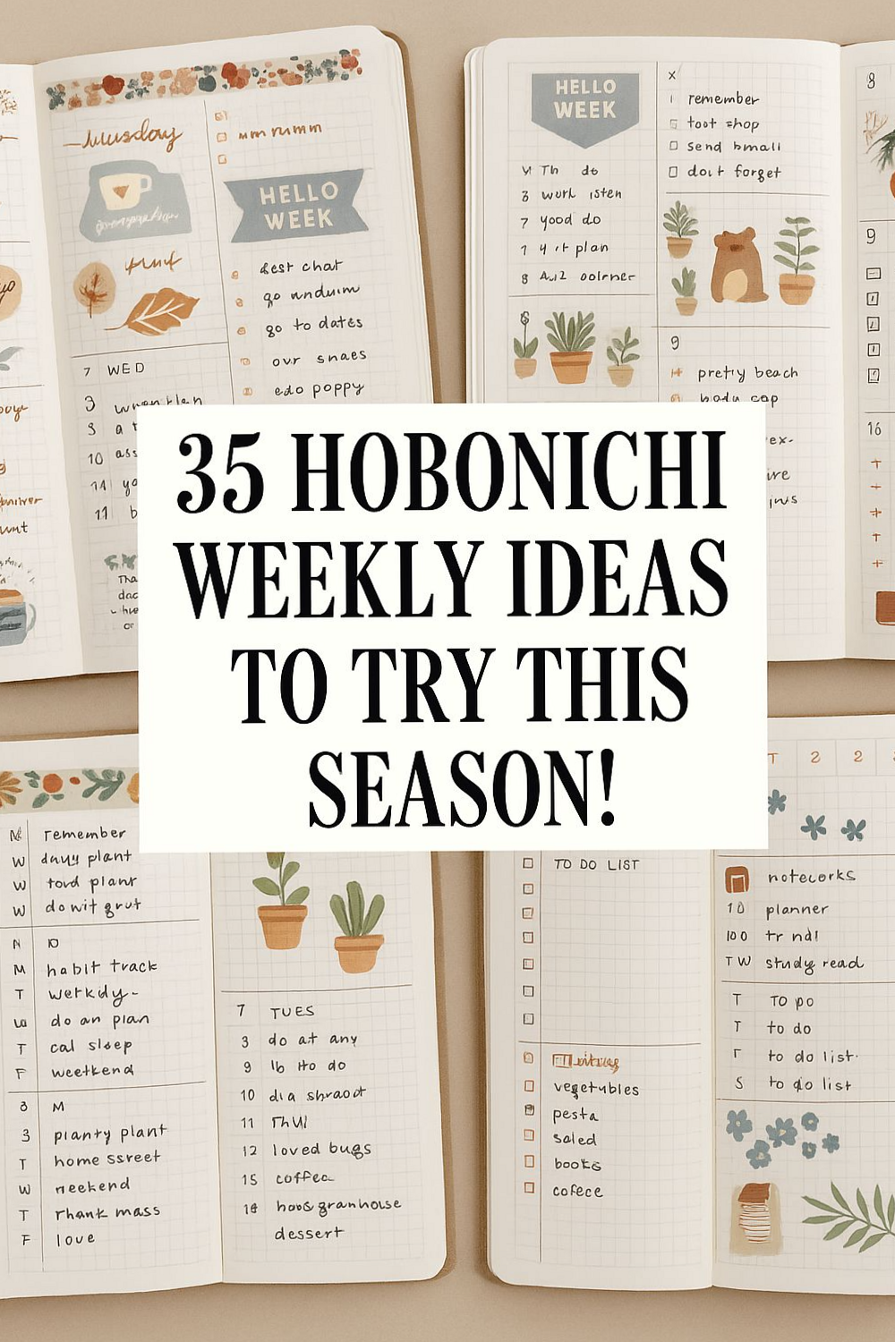 🖌️ 🖌️ 35 Hobonichi Layouts That Upgraded My Planner Game | dream life manifestation