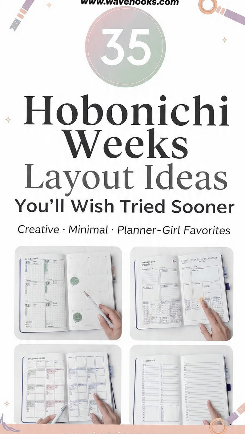 🌈 🖌️ 35 Hobonichi Weeks Layout Ideas to Inspire Your Planner Design | romanticize your routine