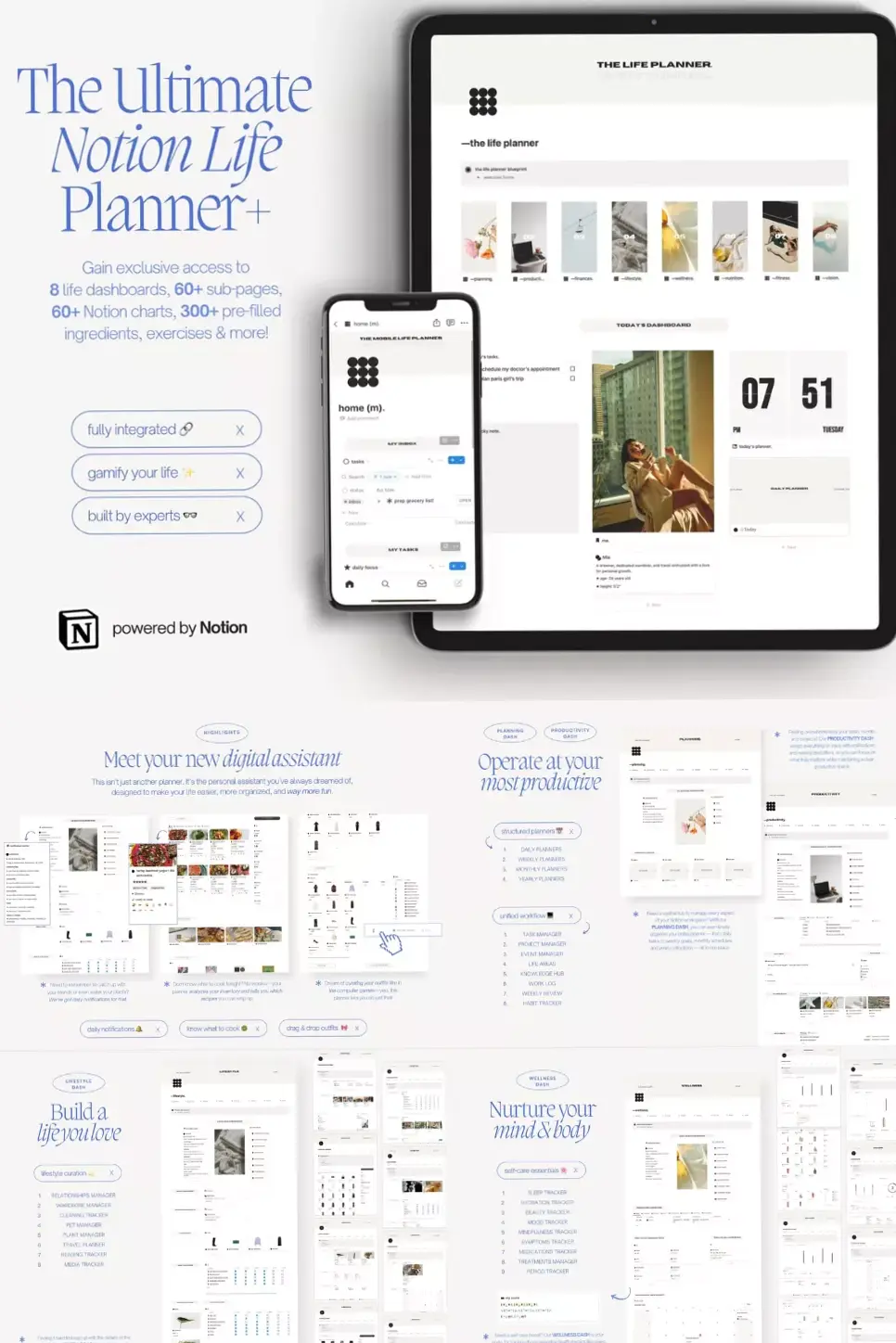 4 Aesthetic Notion Planners for 2026 Reset — DIAxNA — 🌿 🤍 pro digital dashboard