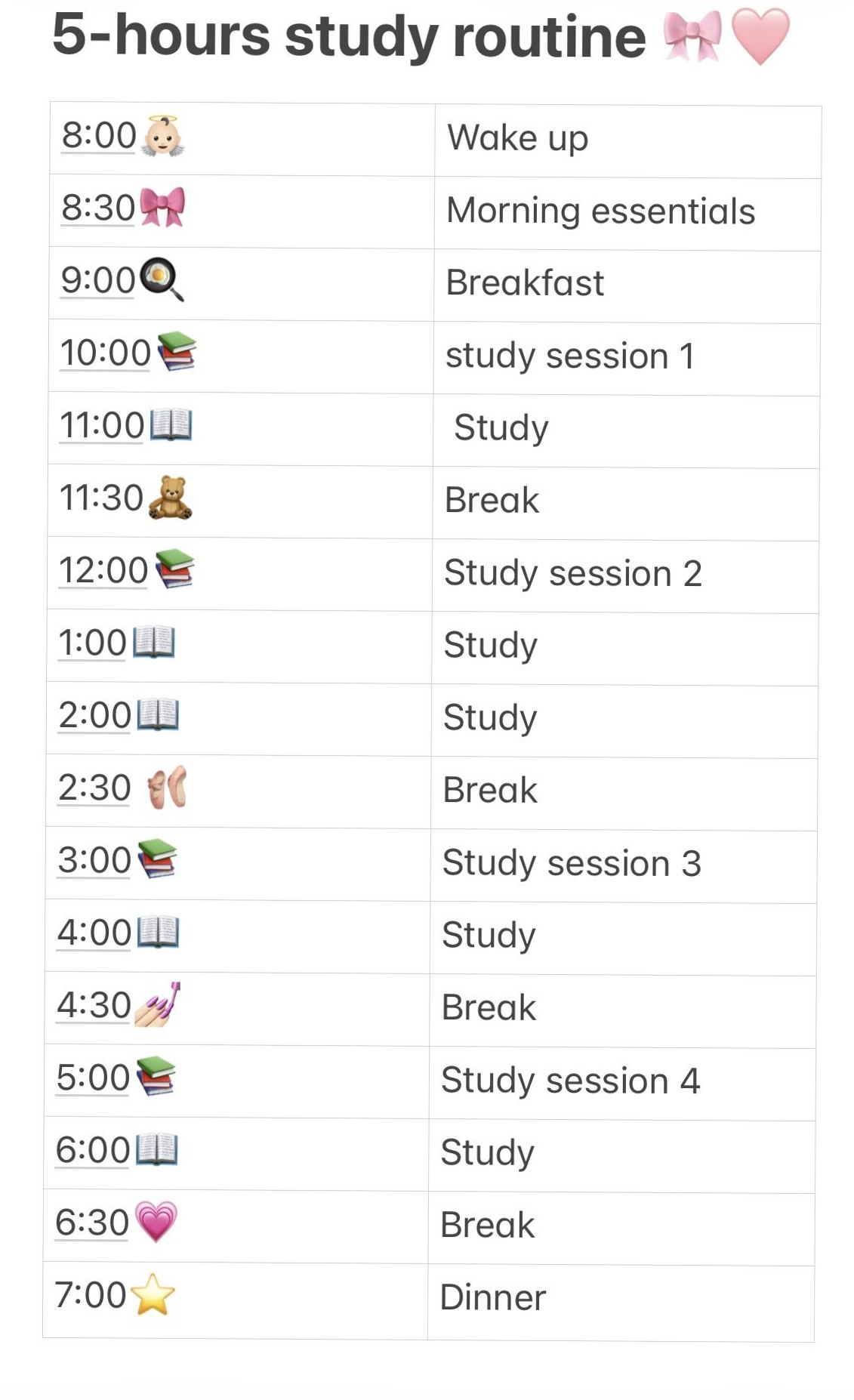 ☁️ ✨ 5-Hour Study Routine for Exam Days | secret to staying productive