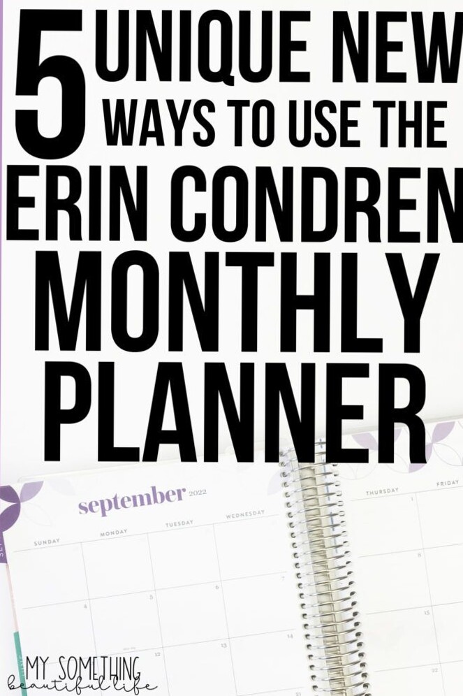 🎀 ✨ 5 Unique Ways to Use the Erin Condren Monthly Planner | secret to staying productive