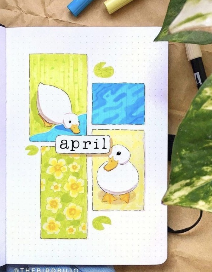 📁 📌 50+ Bullet Journal Monthly Covers 2024 | romanticize your routine