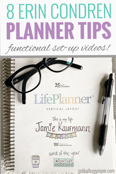 8 Erin Condren Planner Tips for 2020 — 💌 🥂 romanticize your routine