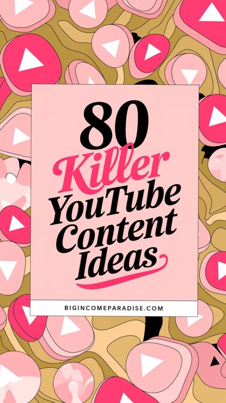 🥂 🌸 80 YouTube Content Ideas for Digital Design & Creative Planners | stay inspired all year long