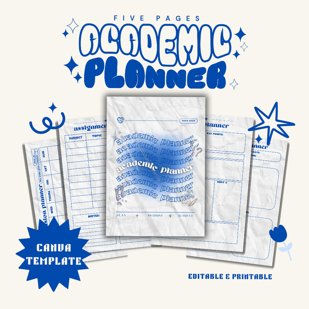 Academic Planner Canva Template — Editable Design for Students | Raket.PH — 🖌️ 🪄 dream life manifestation