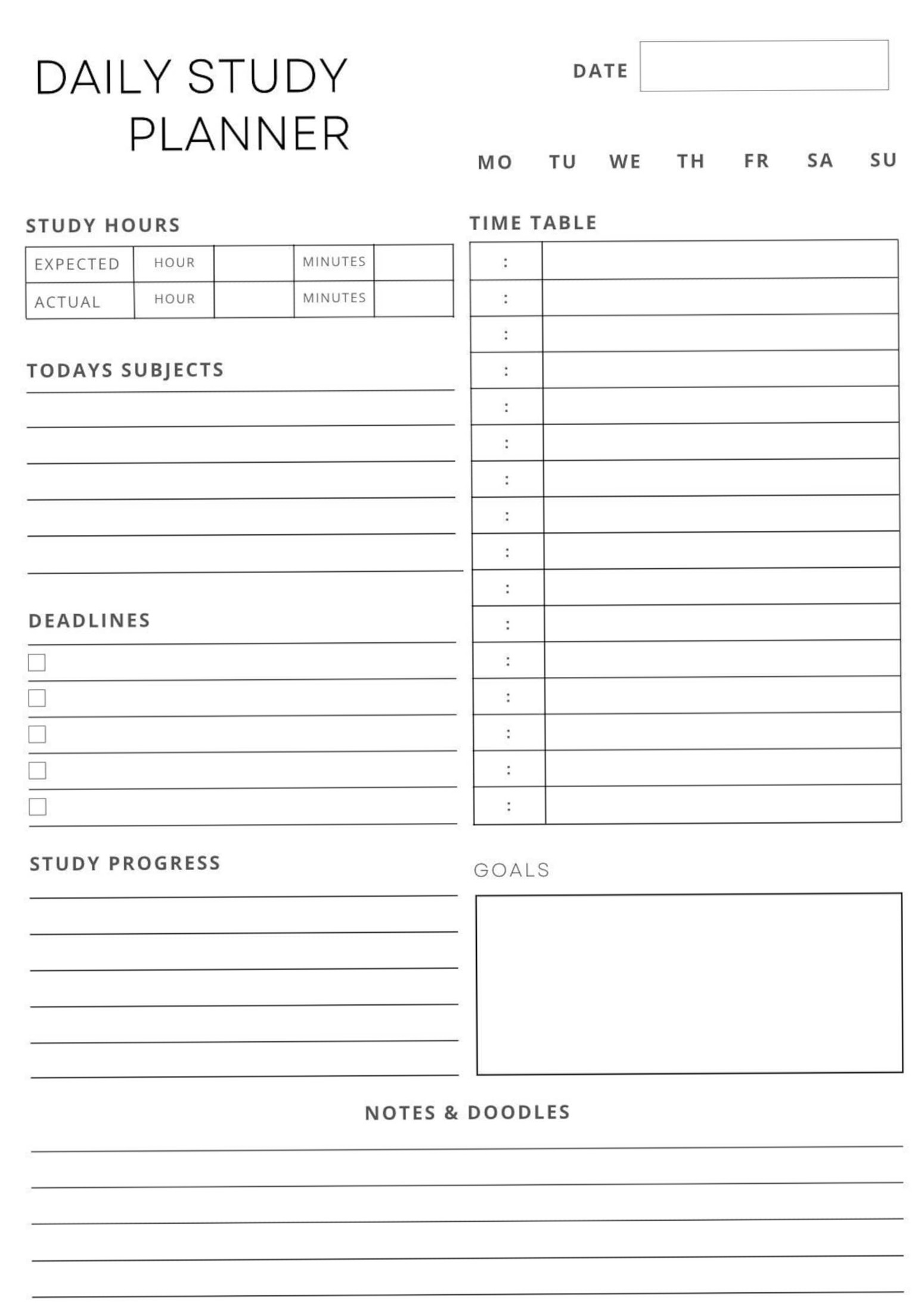 Ace Your Semester: Printable Student Planner — 📅 📝 stay inspired all year long