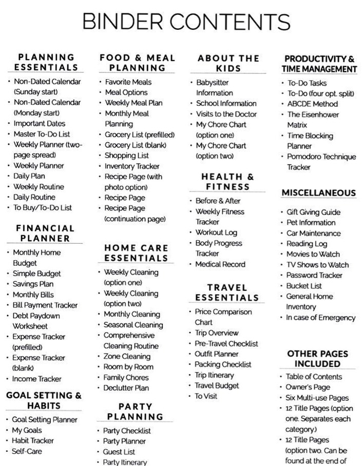 All-in-One Work & Life Planner Printable for Organized Living — 🌸 🥂 stay inspired all year long