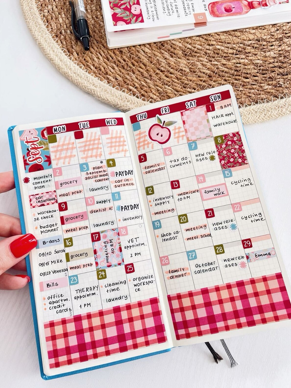 📝 📊 All Set for September in My Hobonichi Weeks | dream life manifestation