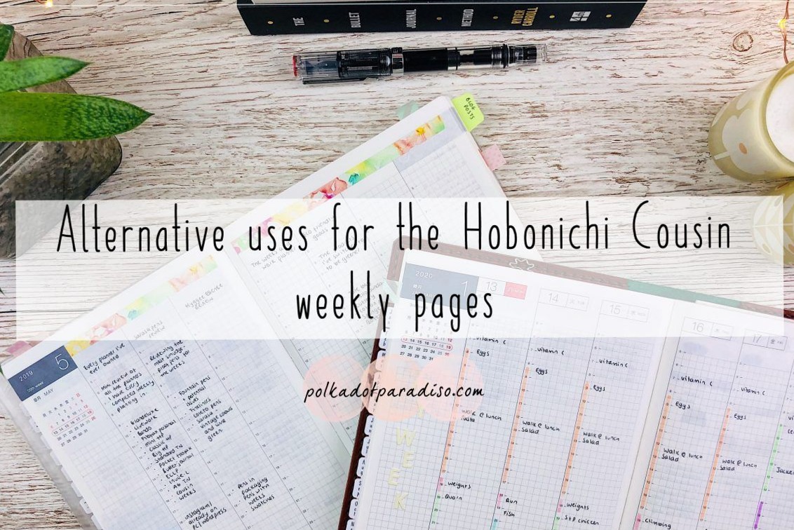 Alternative Uses for Hobonichi Cousin Weekly Pages | Polkadotparadiso — ☁️ ☁️ secret to staying productive