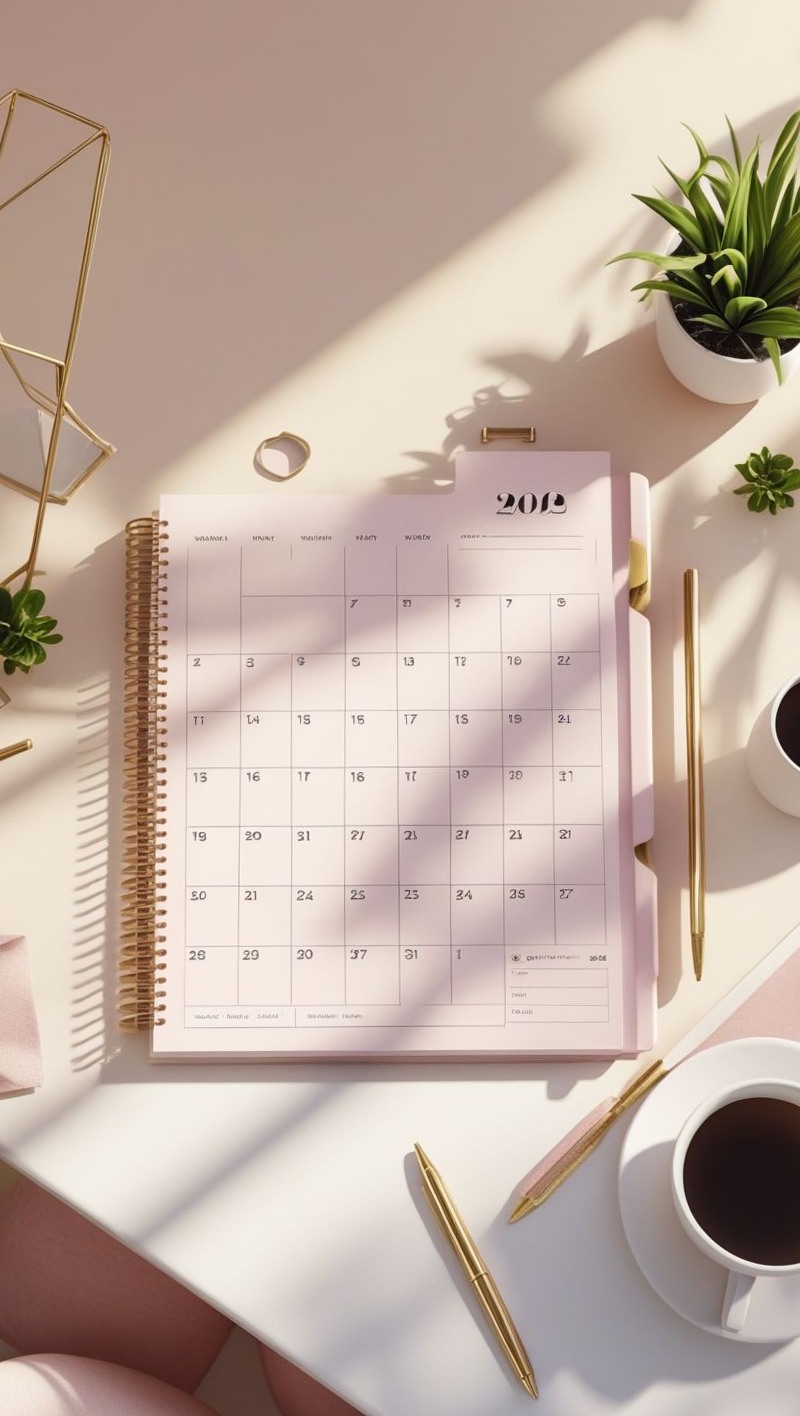 Boho Monthly Planner – Cozy Creative Workspace — ✨ 🎀 secret to staying productive