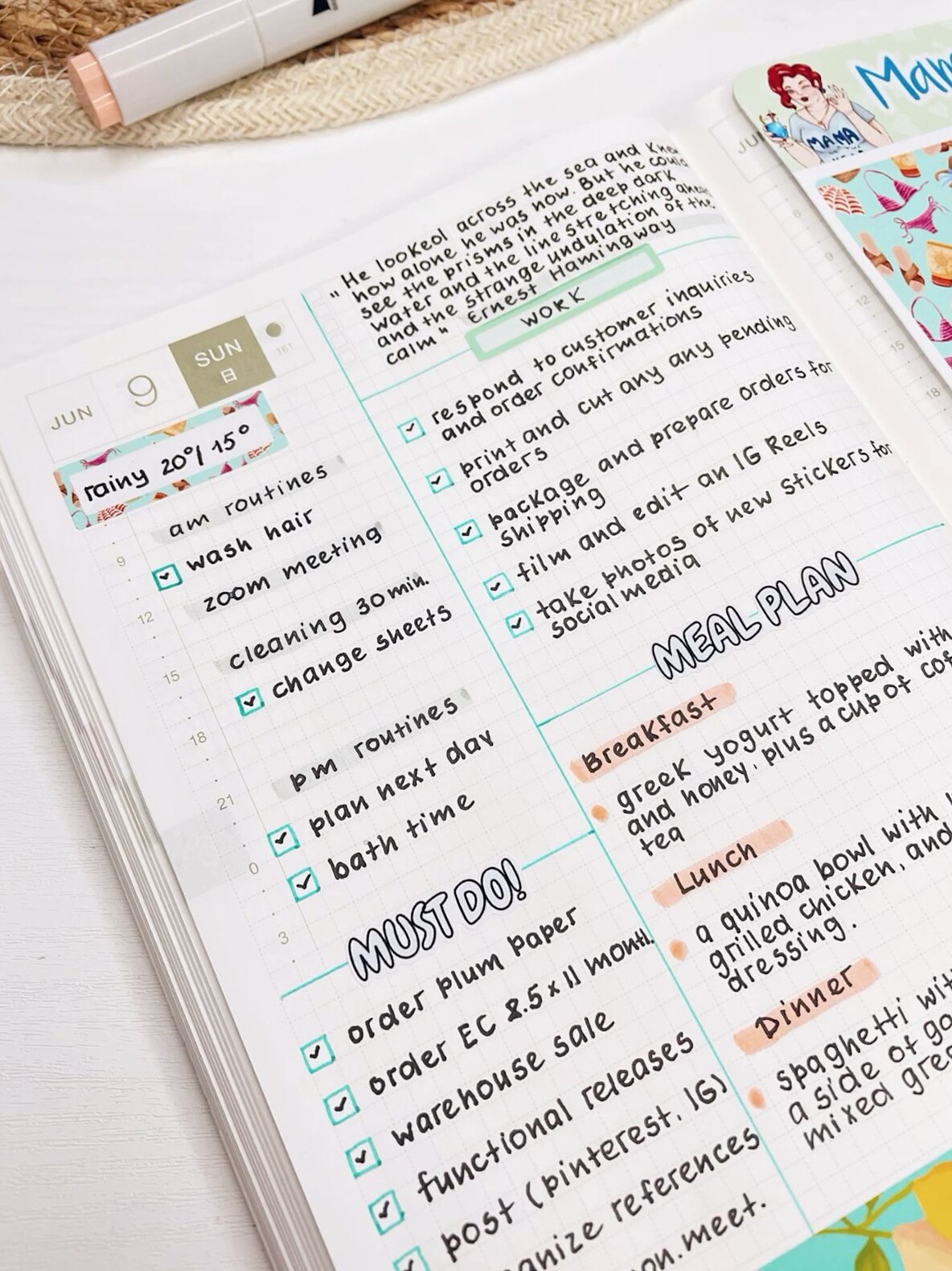 Boost productivity with Mama Gloria’s creative sticker collection. — 💎 🎨 romanticize your routine