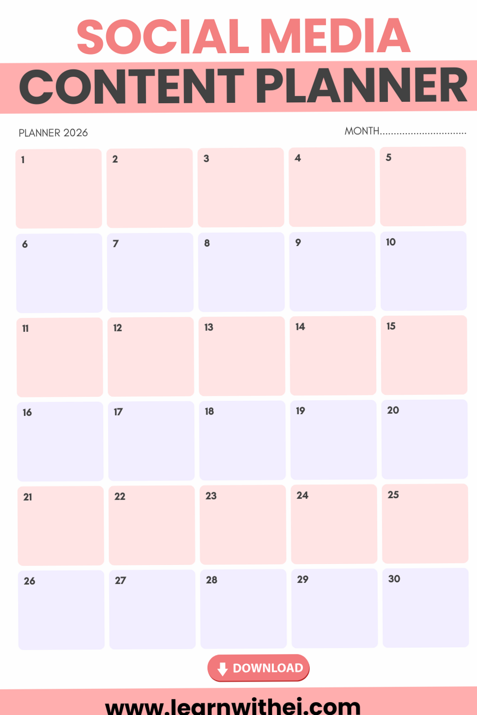 Boost Your Social Media Presence with Creative Content Planner — 📊 🖇️ stay inspired all year long