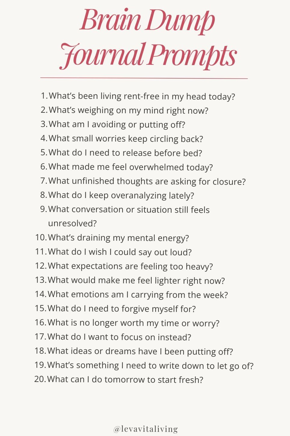 Brain Dump Journal Prompts for Mental Clarity & Creativity — 📅 📝 romanticize your routine