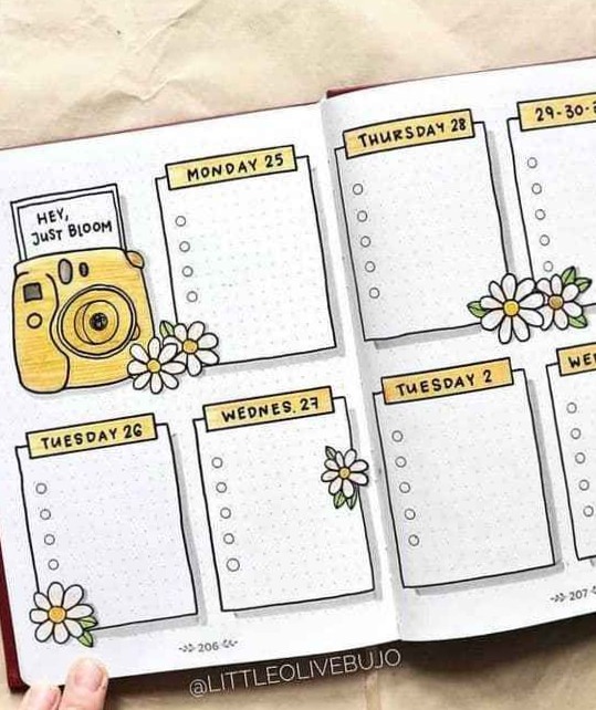 🎀 🕯️ Bullet Journal Weekly Spread Ideas: 50+ Cool Layouts | dream life manifestation