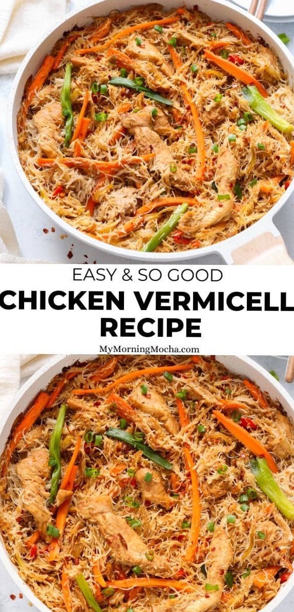 Chicken Vermicelli Stir Fry Rice Noodles Design — 🌸 🌸 dream life manifestation