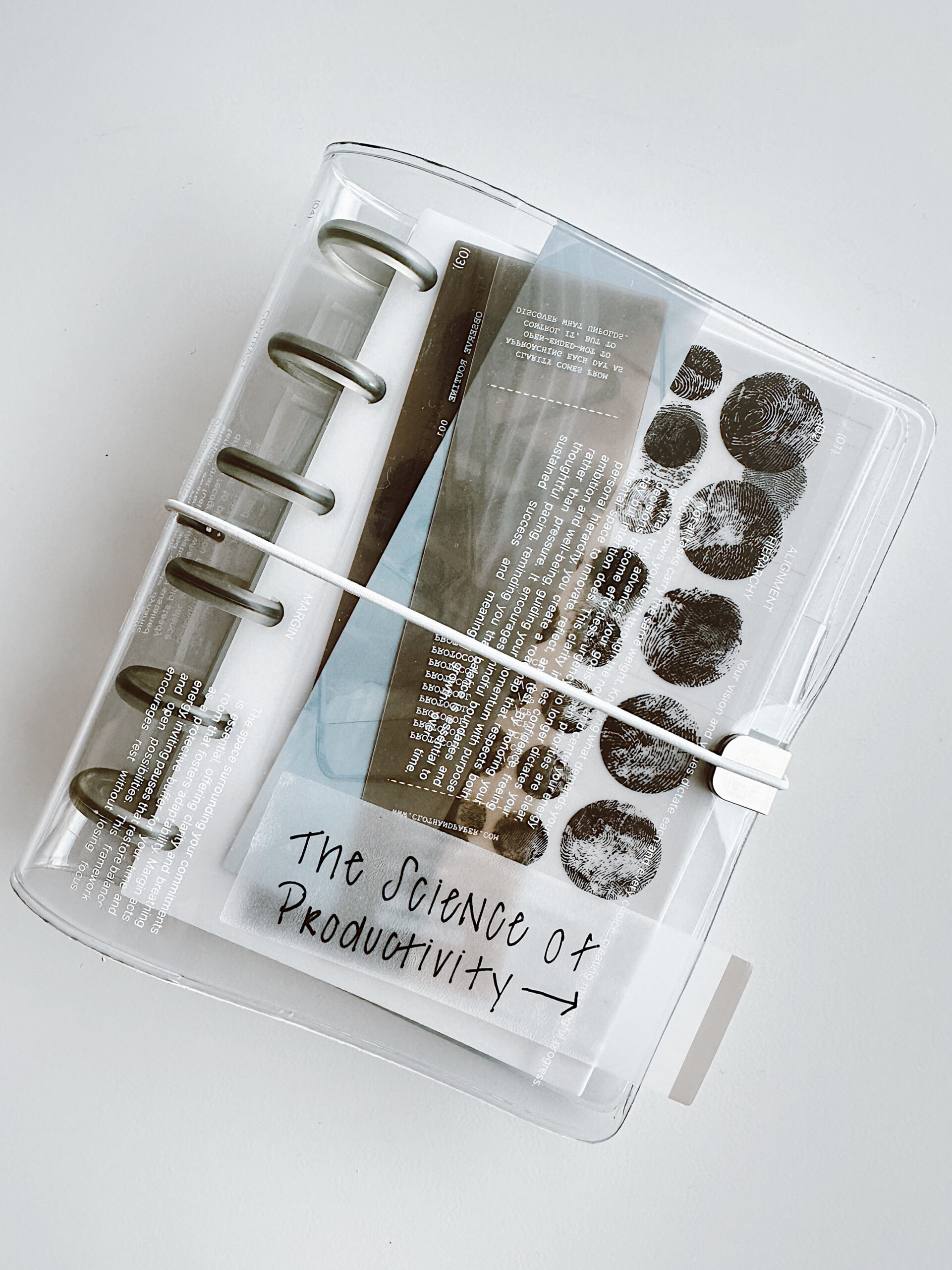 🎀 🤍 Clear Vinyl Planner Aesthetic | Digital Design Inspiration | dream life manifestation