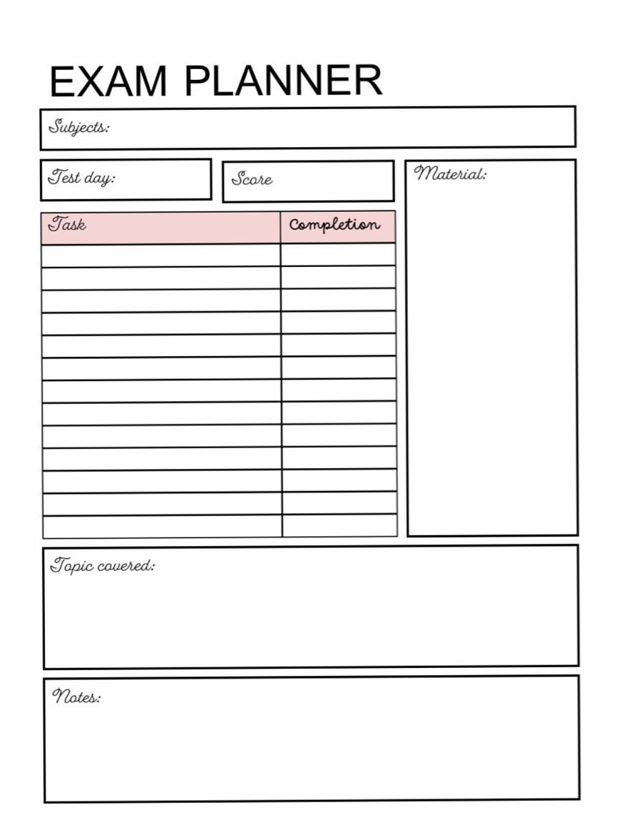 Comprehensive Exam Planner & Study Templates for Organized Students — 📝 📁 stay inspired all year long