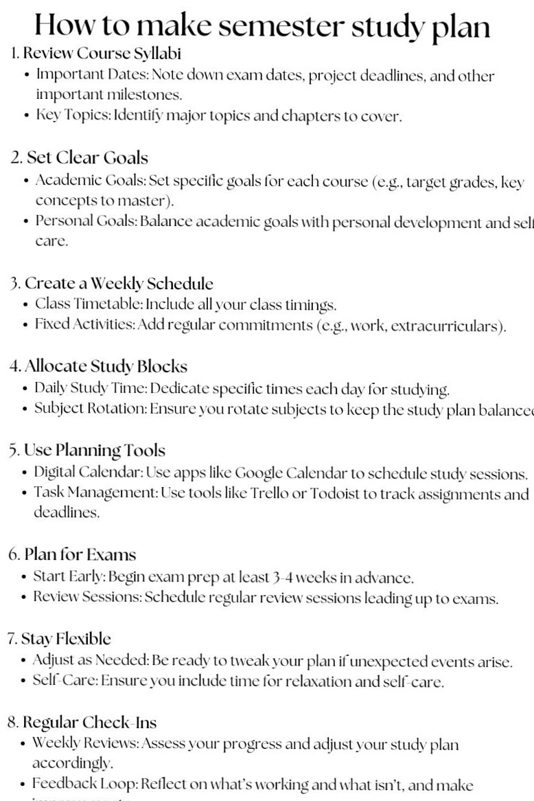 💎 📍 Crafting a Semester Study Plan with Digital Planners | secret to staying productive