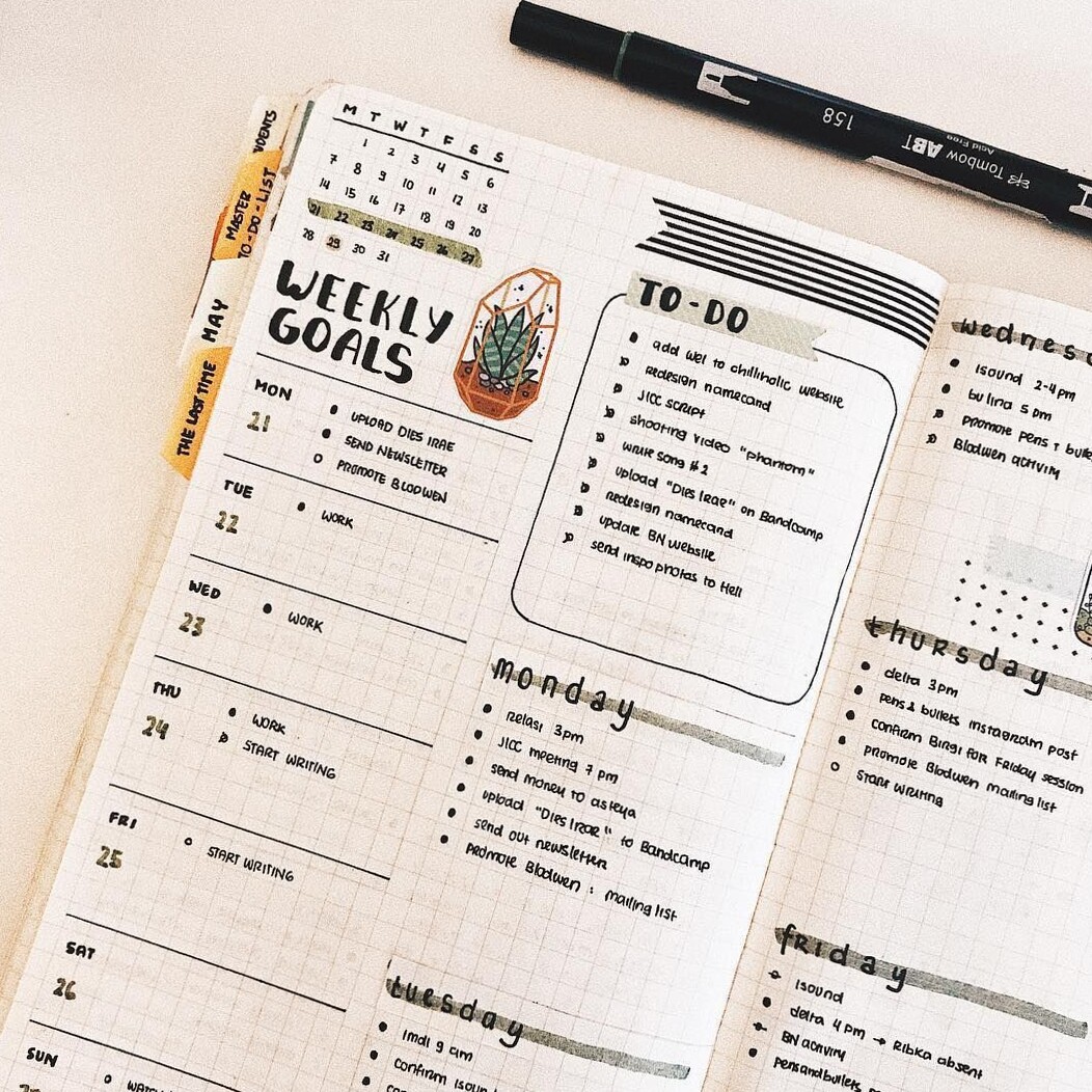 🌿 🤍 Creative Bujo Inspiration: Minimalist May Week 4 Planning Ideas | romanticize your routine