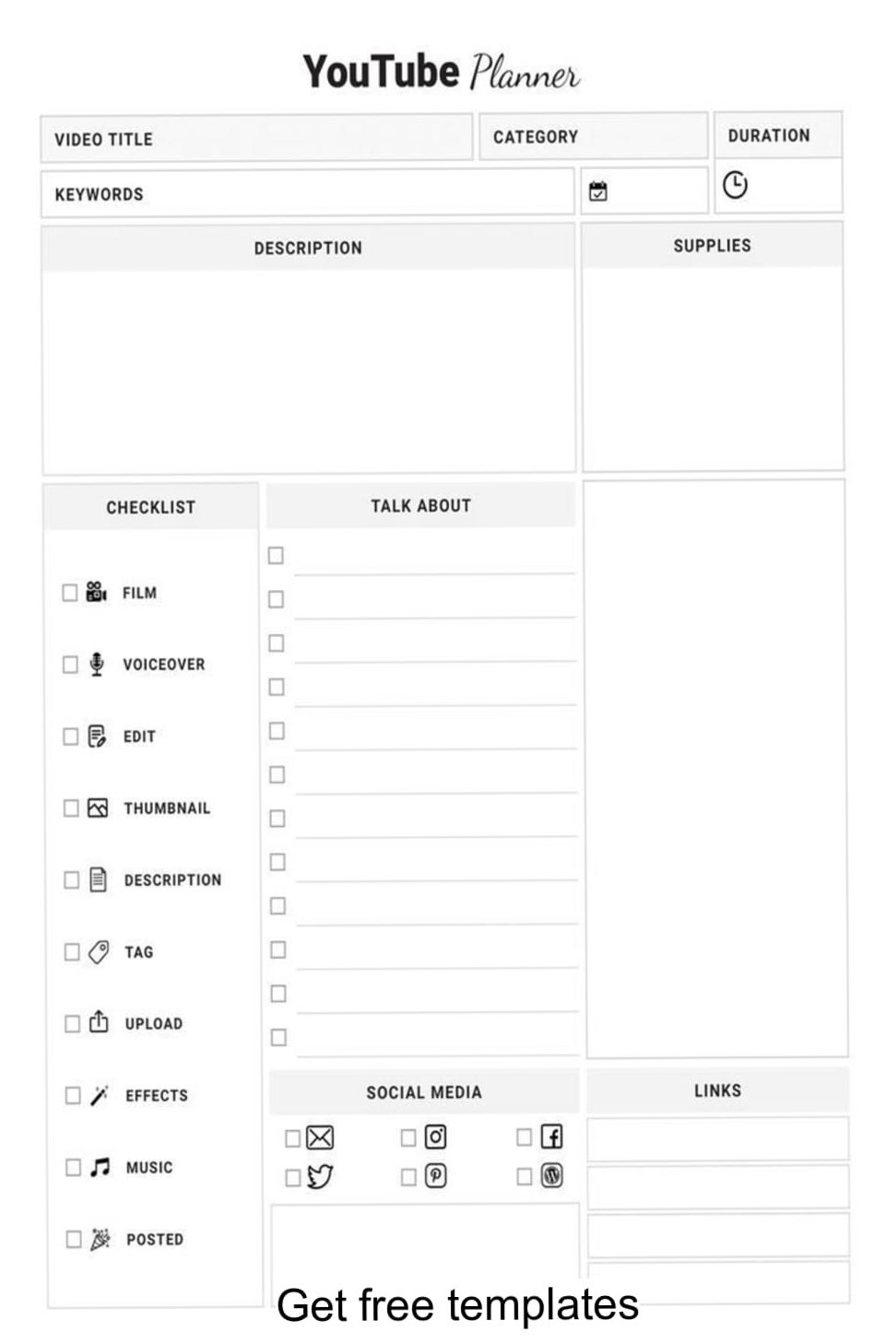 Custom YouTube Schedule Planner for Content Success — ✨ ✨ stay inspired all year long