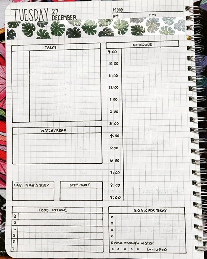 🥂 💌 Daily Bullet Journal Layout for Digital Planners & Creative Design | secret to staying productive