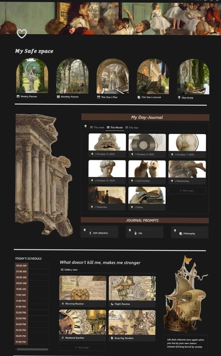 📁 📁 Dark Mode Notion Planner: Journal & Dashboard Design | game-changing digital system