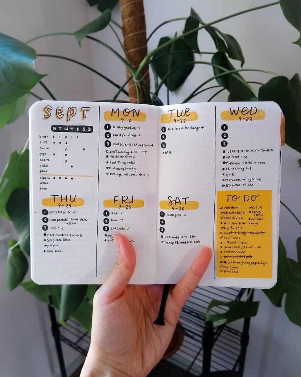 📅 📌 dream life manifestation: 45+ Gorgeous Bullet Journal Weekly Spreads To Try Right Now