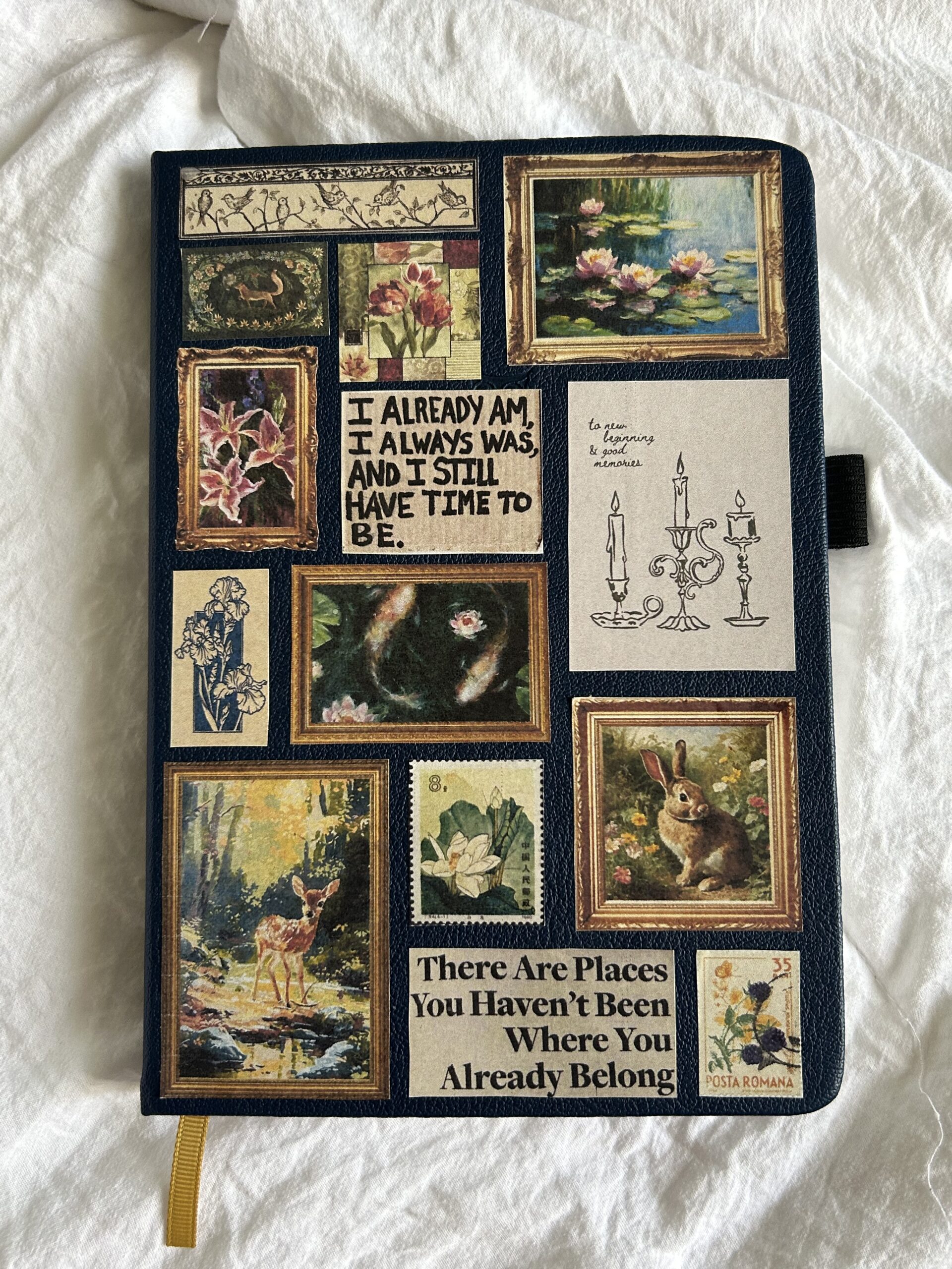 📁 🖇️ dream life manifestation: Elegant Journal Cover Design for Planners & Creative Projects