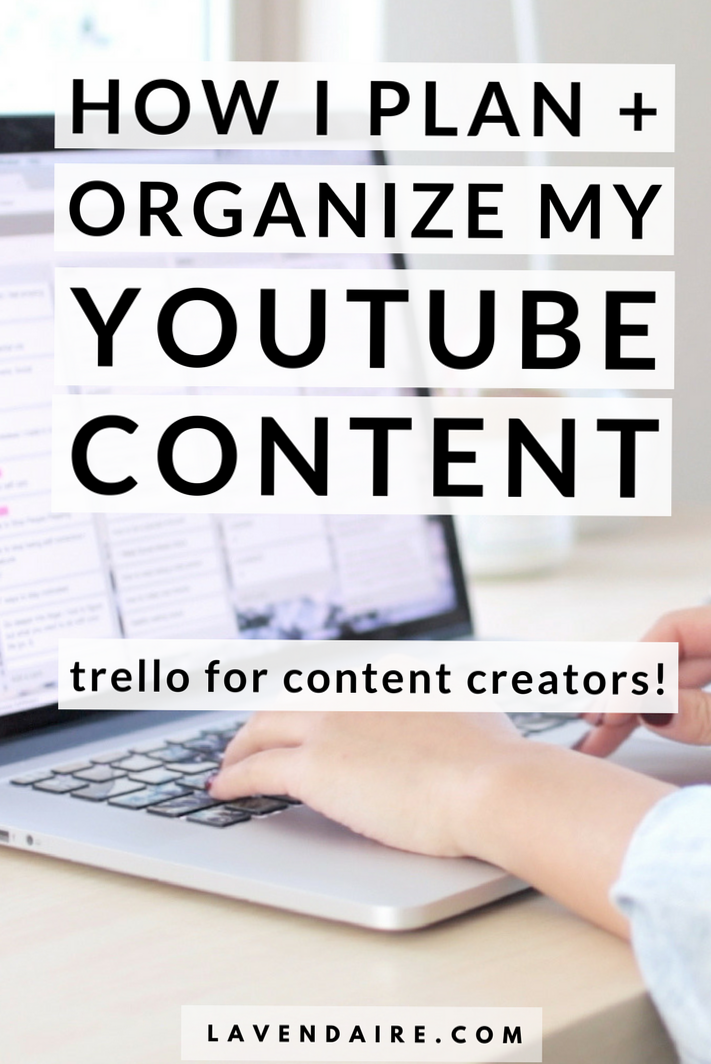 📝 📌 dream life manifestation: How I Plan & Organize My Content for YouTube — Lavendaire