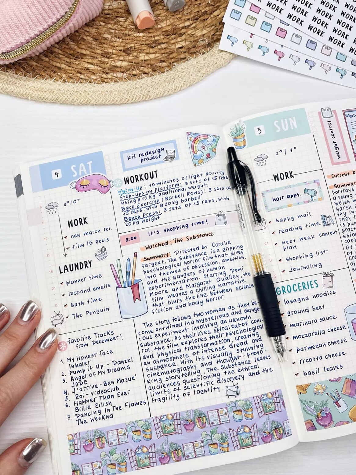 📍 🎨 dream life manifestation: How to Set Up Daily Pages in Hobonichi Cousin