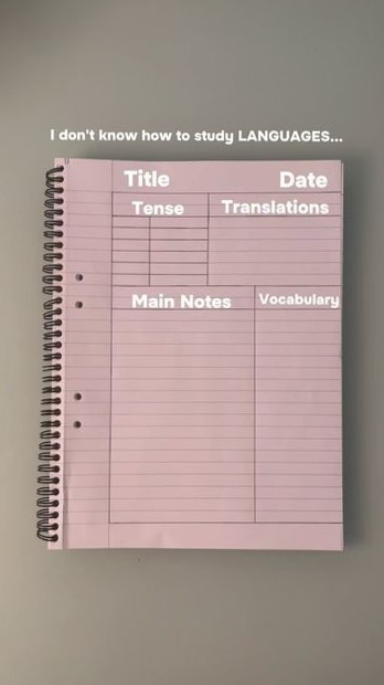 📁 📌 dream life manifestation: Note-Taking Templates for Spanish & French Language Learning