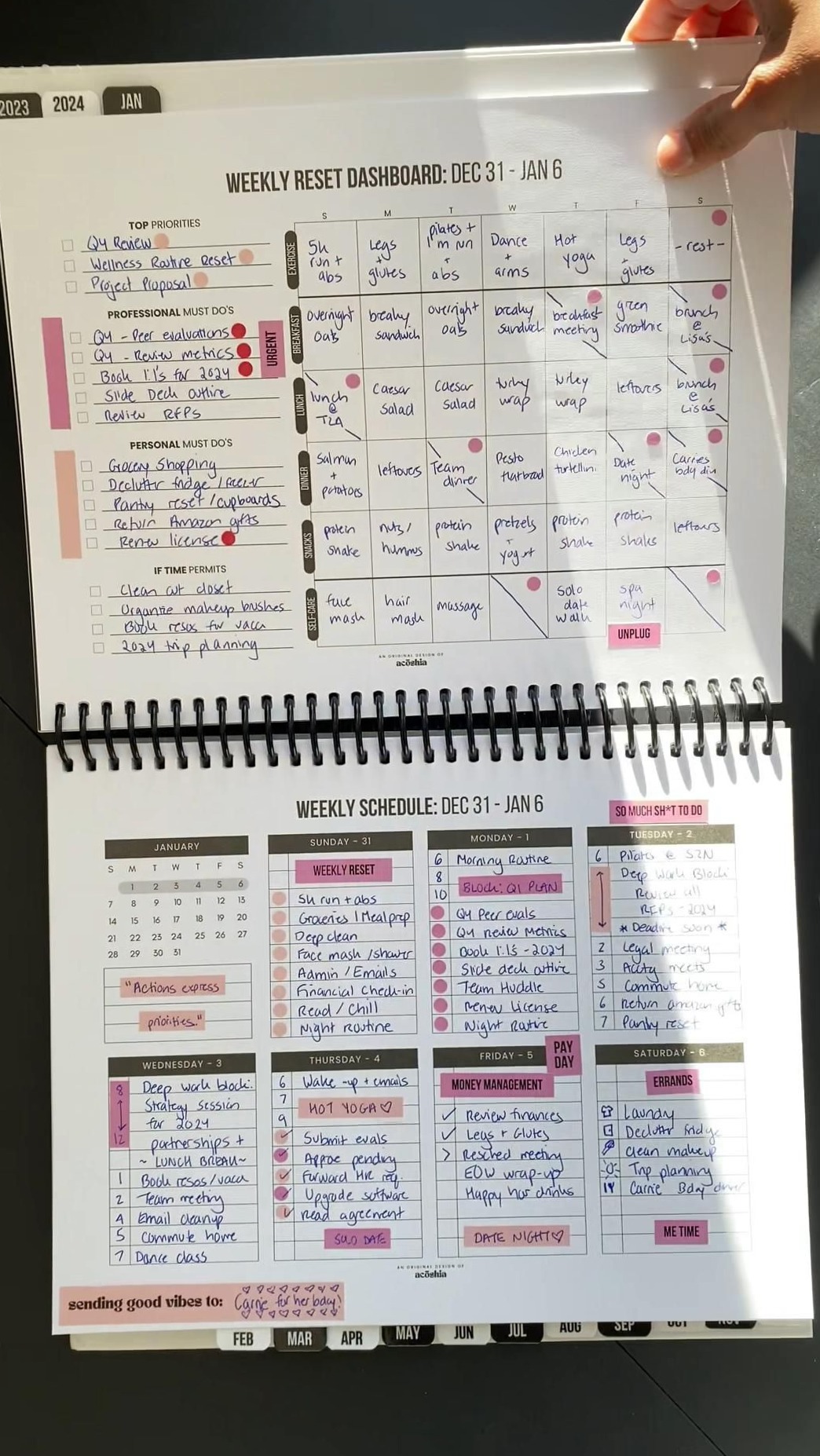 🌈 🎨 dream life manifestation: Obsessed with My 2024 Planner Design