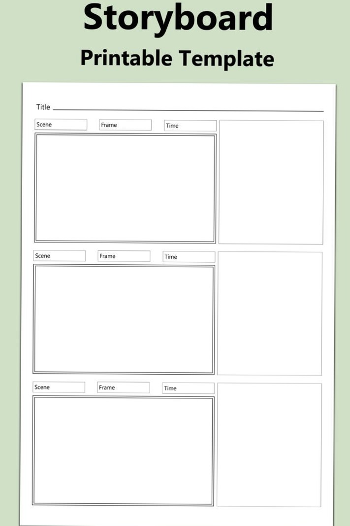 📁 🖇️ dream life manifestation: Storyboard Template & YouTube Planner Printable
