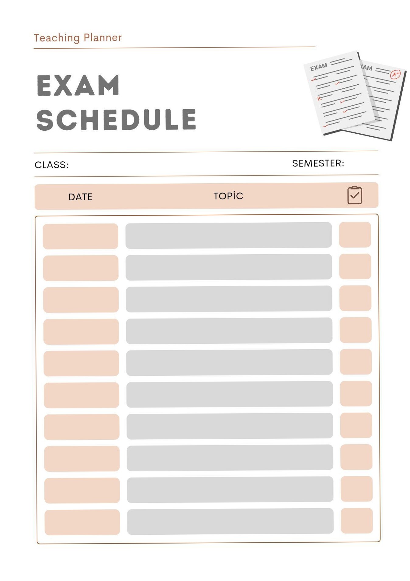 📅 🖇️ dream life manifestation: Ultimate Teacher & College Planner with Exam Schedules & Study Templates