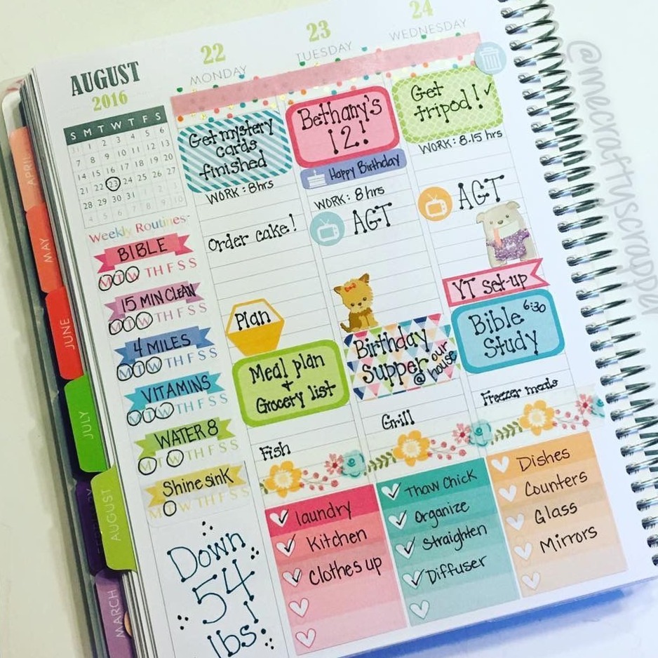 📝 📊 dream life manifestation: Vibrant Life Planner: Erin & Happy Planner Design Ideas