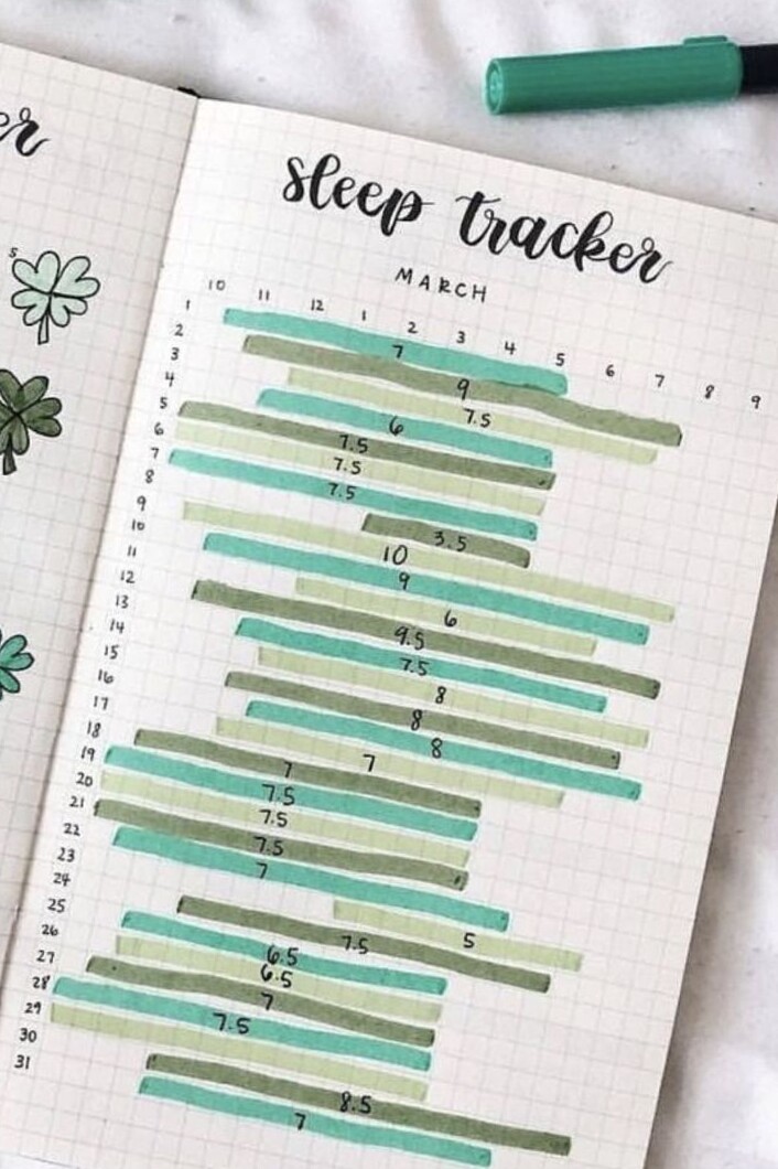 📅 📝 essential planning guide: Tracker de Sommeil — Bullet Journal Design Créatif
