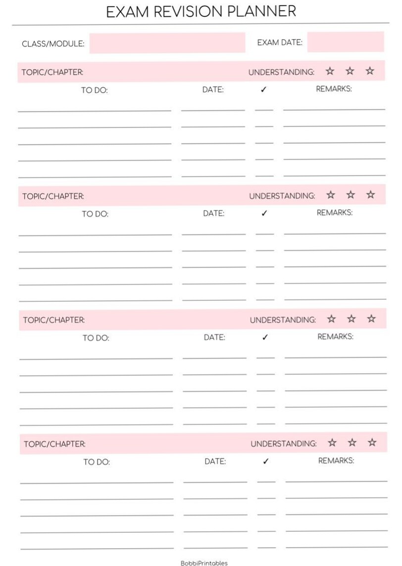 🌿 ✨ Exam Revision Planner — Purple Design Asset | stay inspired all year long