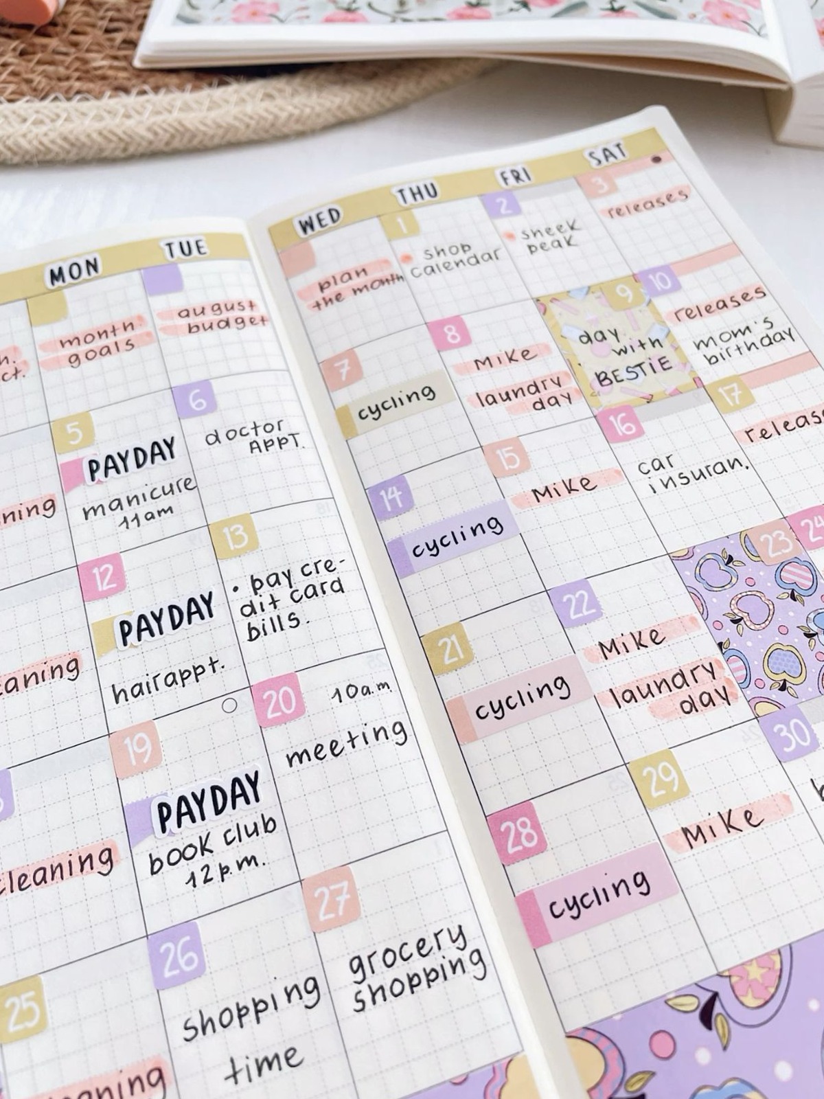 💎 📍 Finished Monthly Pages in Hobonichi Weeks! 381 | stay inspired all year long