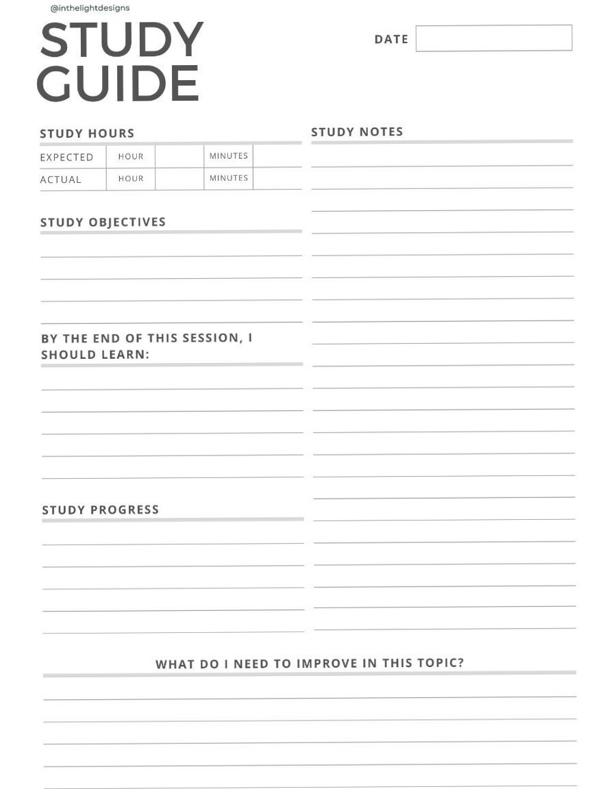 Free Study Guide Download — Digital Planners & Design Assets — 🕯️ 🌿 essential planning guide