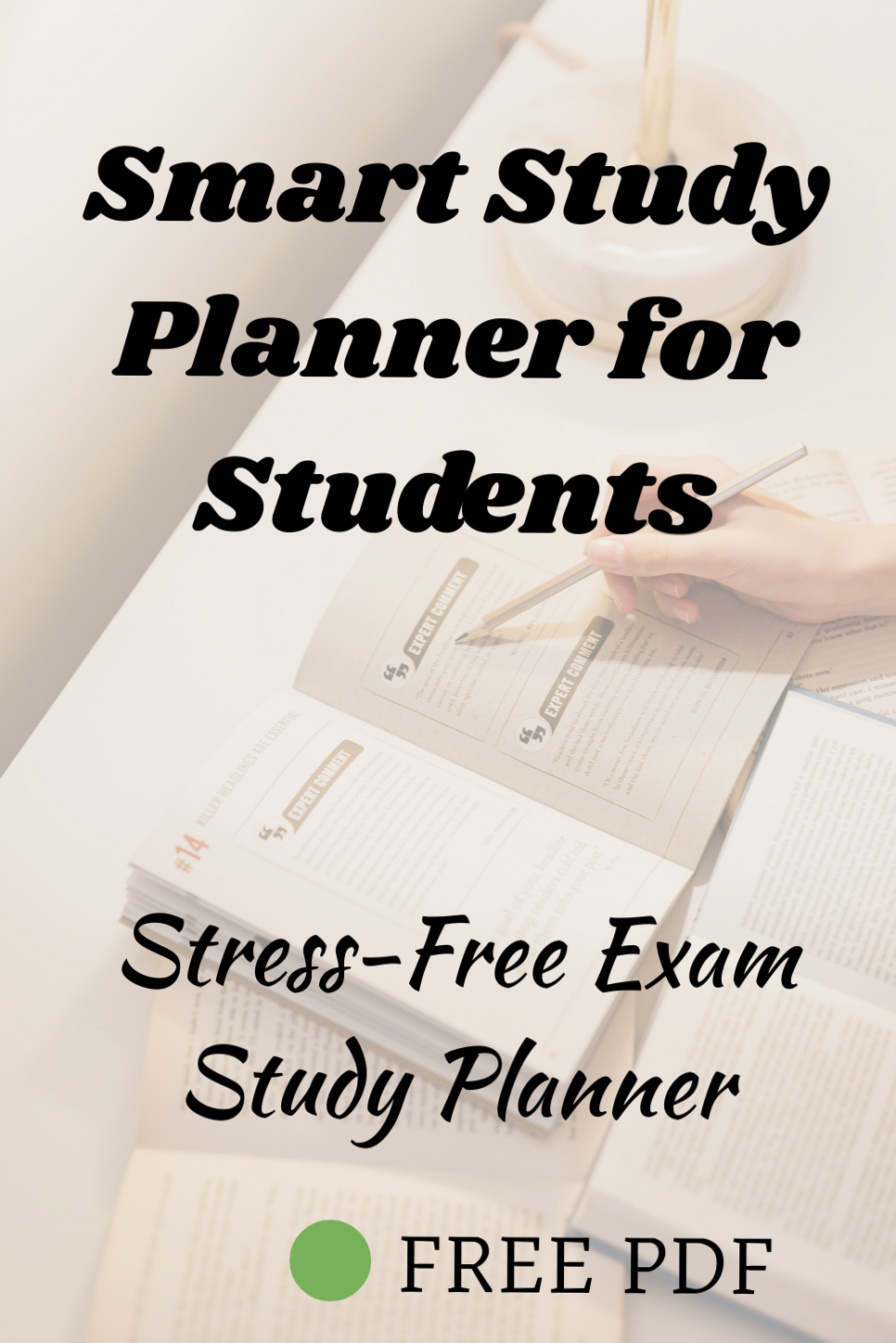 Free Study Planner PDF | Daily, Weekly & Exam Tracker for Students — 🌸 🍰 ultimate printable checklist