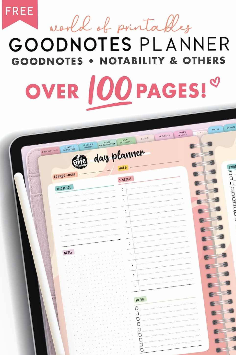 💍 👰 GoodNotes Planner | 108 Free Templates for Digital Design & Creativity | secret to staying productive