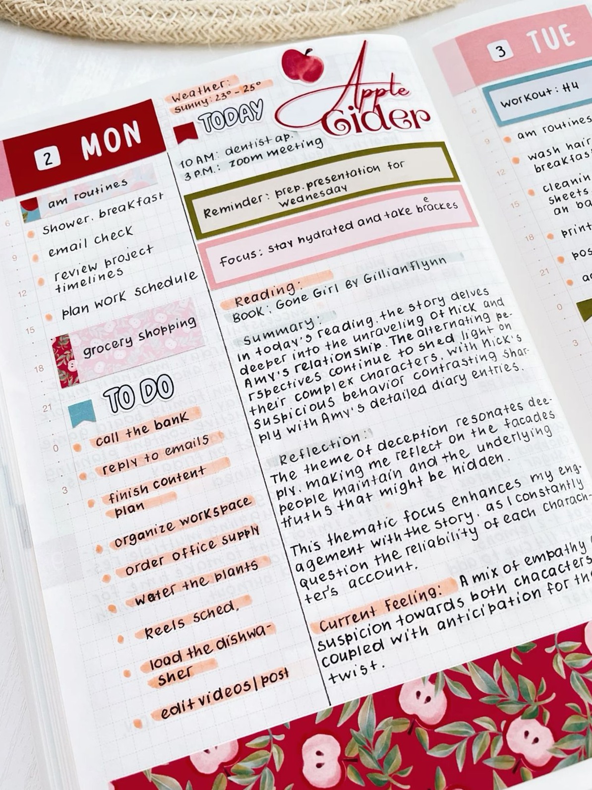 🪄 💎 Hobonichi Cousin Daily Setup for Creative Planning | dream life manifestation