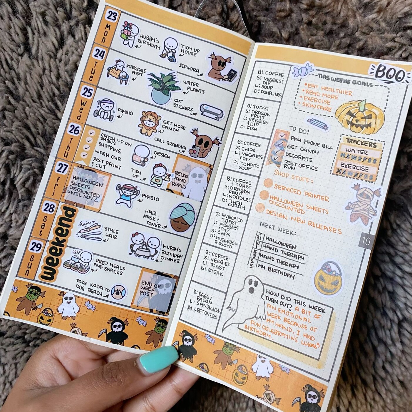 📊 🖇️ Hobonichi End-of-Week Spread & Sticker Kit for Bullet Journal Lovers | stay inspired all year long