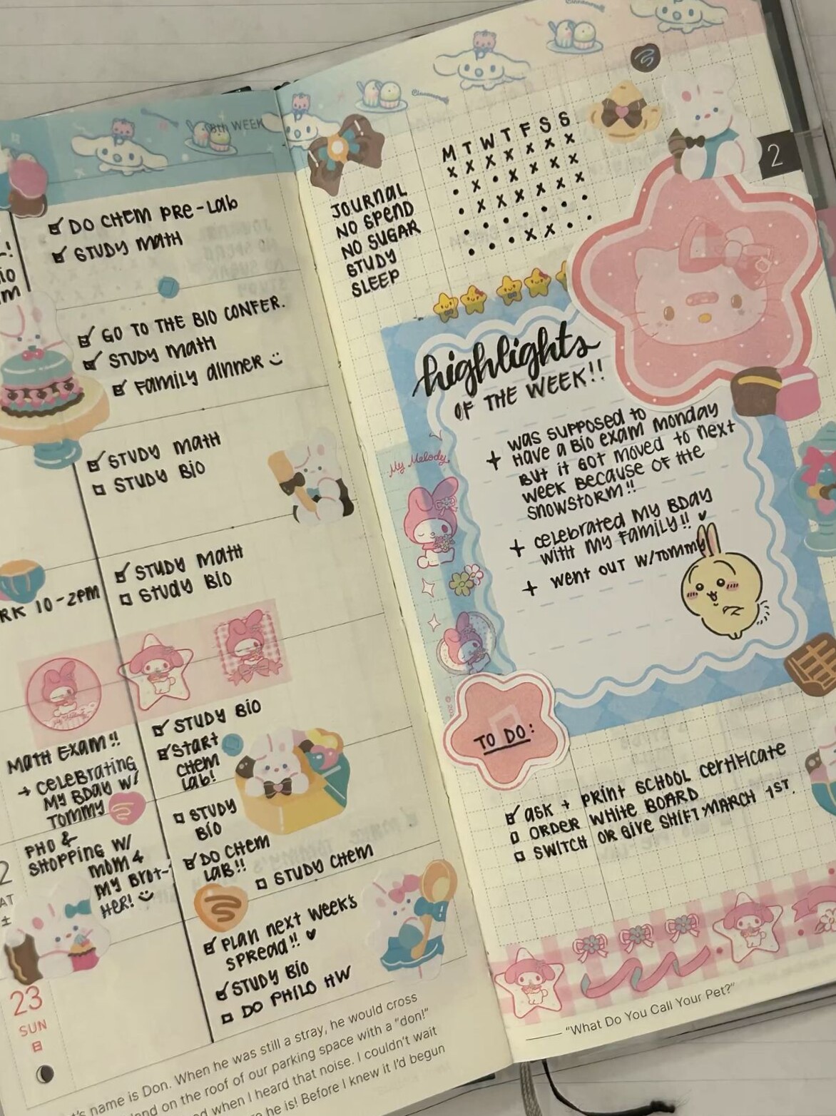 ✨ ☁️ Hobonichi Week 8 524 Digital Planner Design | dream life manifestation