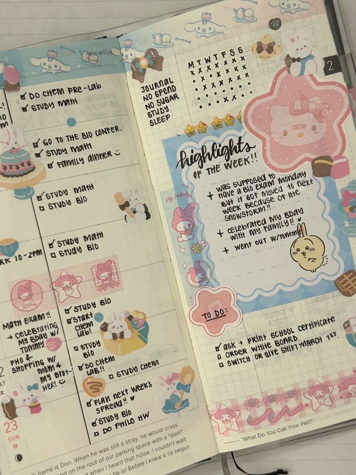 Hobonichi Week 8 Digital Planner Design — 📁 🖇️ dream life manifestation
